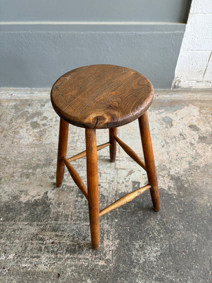 Early 20th Century Elm Milking Stool