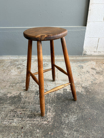 Early 20th Century Elm Milking Stool