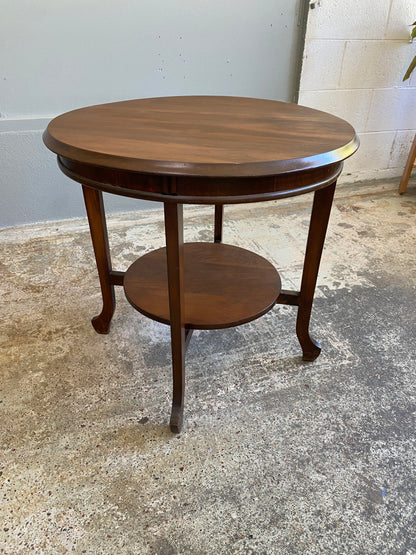 Edwardian Mahogany Round Side Table