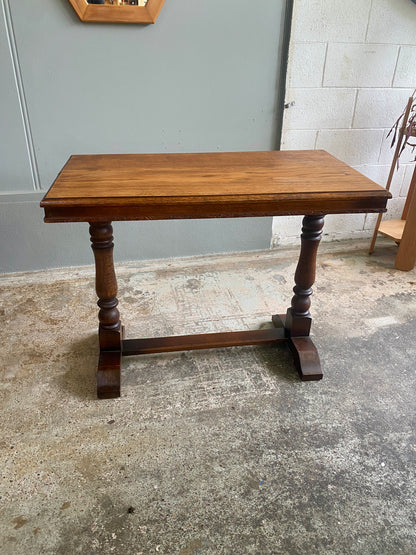 Edwardian Solid Oak Refectory/Hall Table