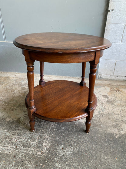 Edwardian Two Tier Walnut Occasional Table