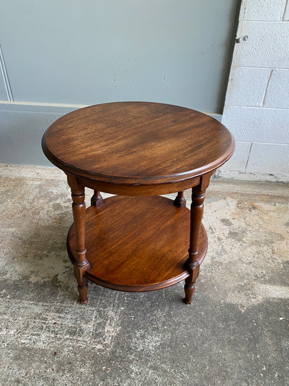 Edwardian Two Tier Walnut Occasional Table