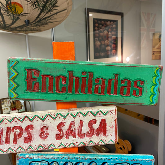 Enchiladas Restaurant Sign