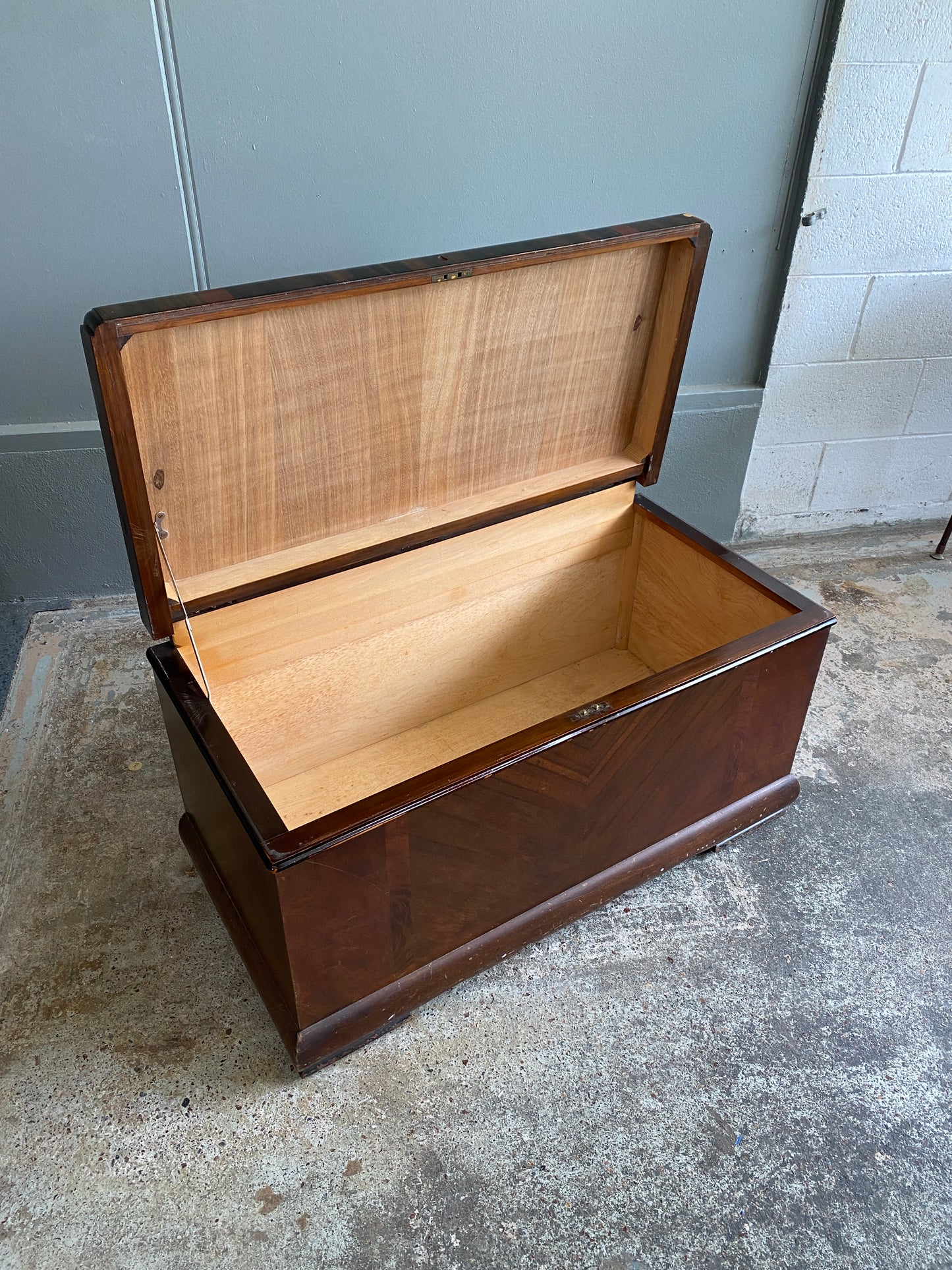 English Art Deco Blanket Box