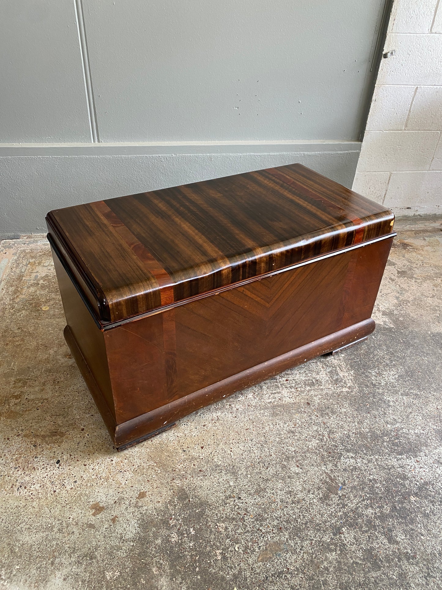 English Art Deco Blanket Box