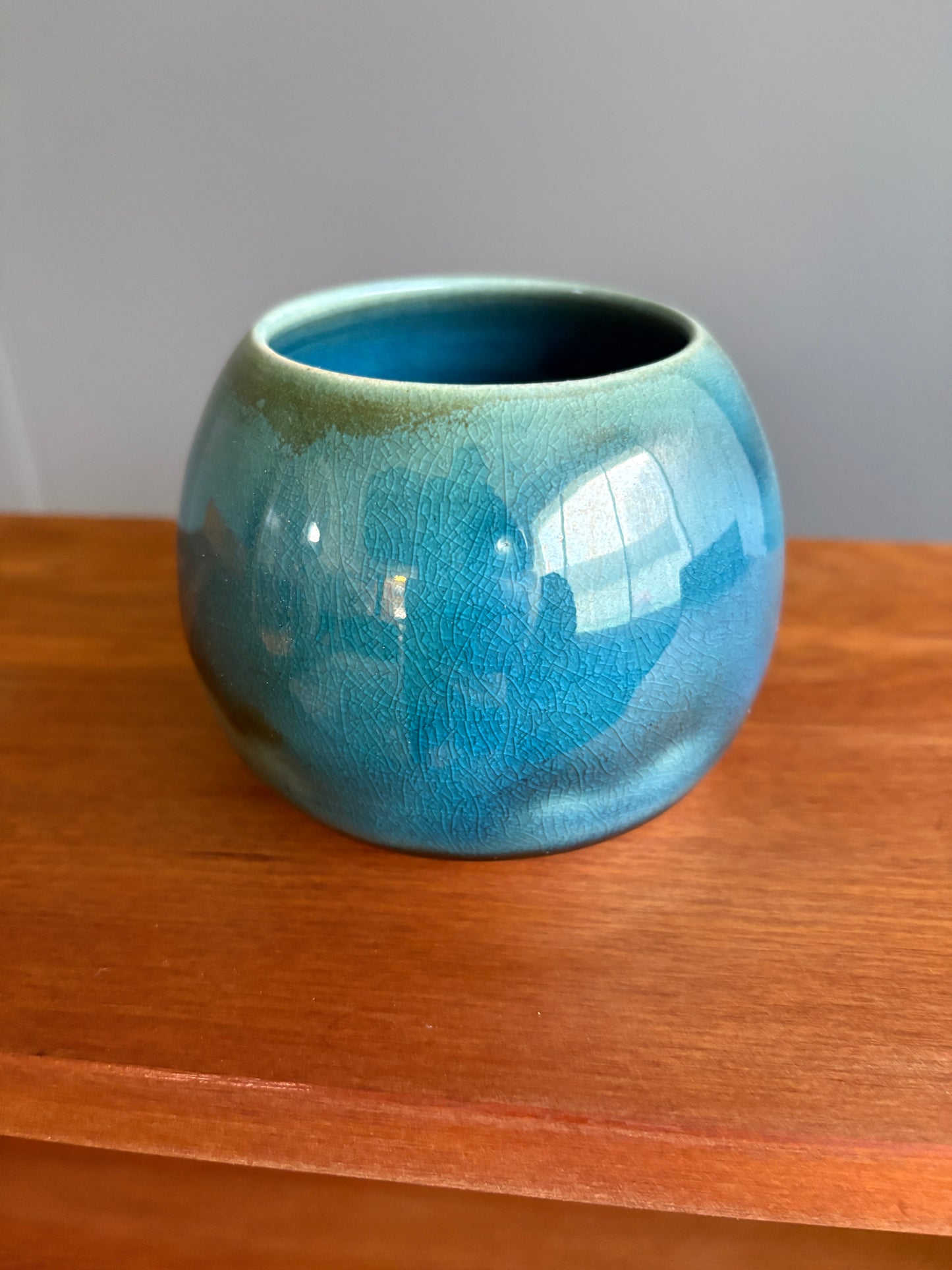 Handmade Crackle Glaze Decorative Plant Pot