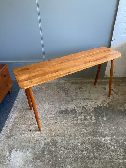 Handmade Reclaimed Macrocarpa Asymmetric Hall Table