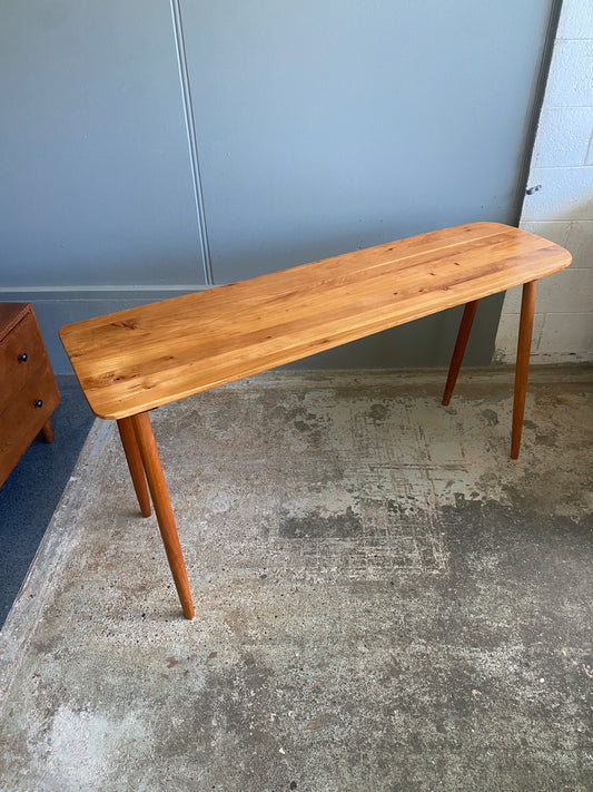 Handmade Reclaimed Macrocarpa Asymmetric Hall Table