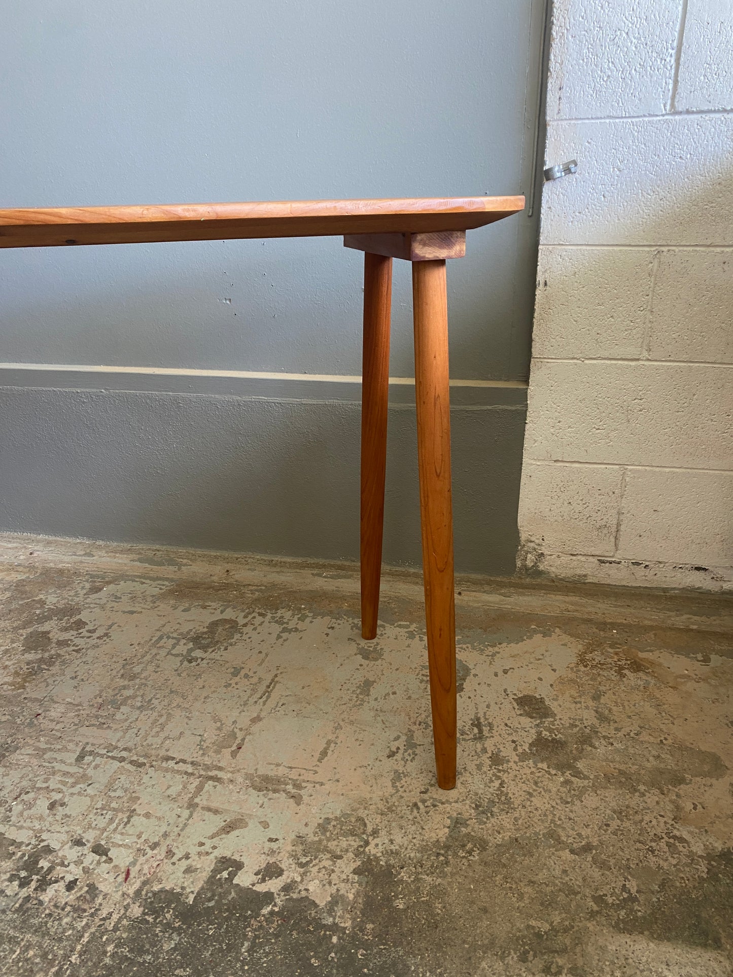Handmade Reclaimed Macrocarpa Asymmetric Hall Table