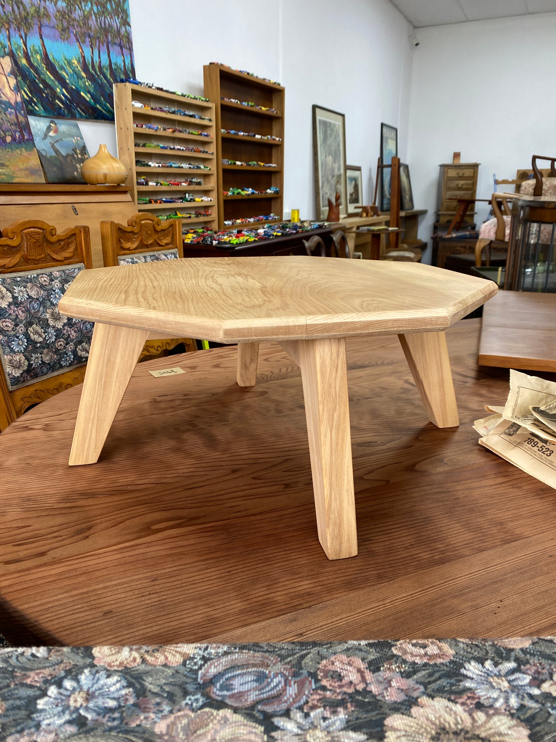 Handmade Reclaimed Rimu Low Side Table – Plots & Pickles