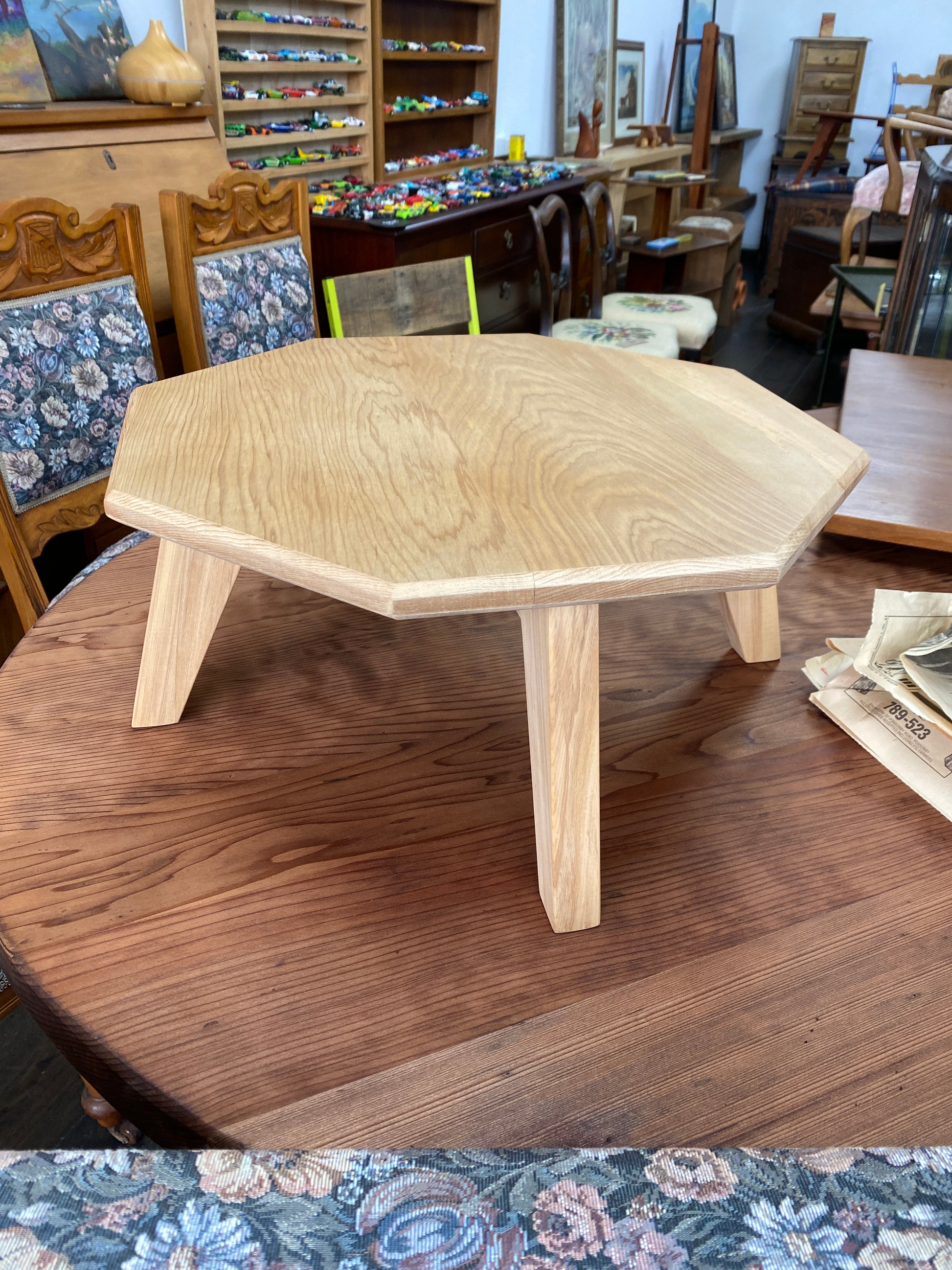 Handmade Reclaimed Rimu Low Side Table – Plots & Pickles