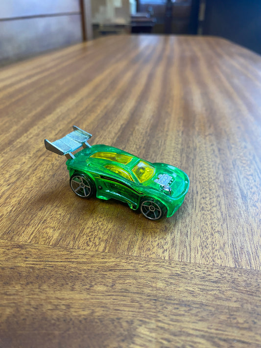 Hot Wheels NEON GREEN TRANSPARENT PARADIGM SHIFT