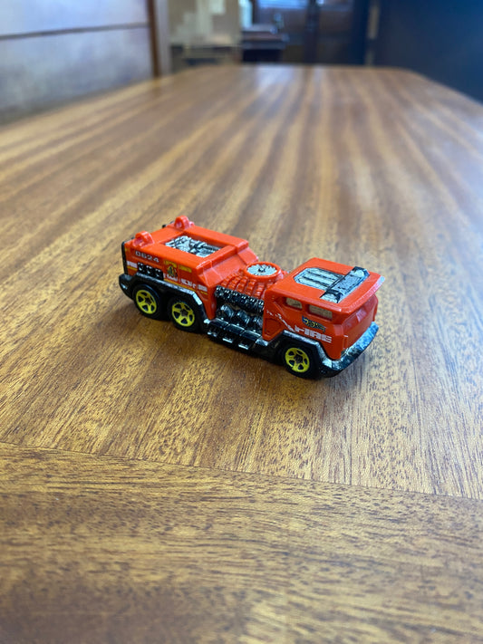 Hot Wheels Red 5 Alarm Diecast Fire Truck