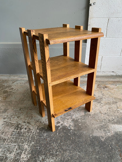 'The Rae' - Tiger Oak Custom Side Table