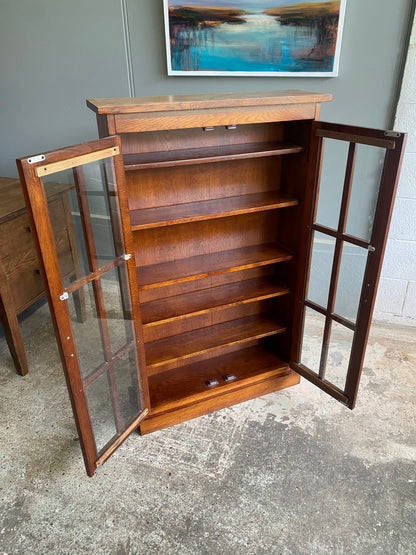 Mission Style Solid Oak Display/Bookcase