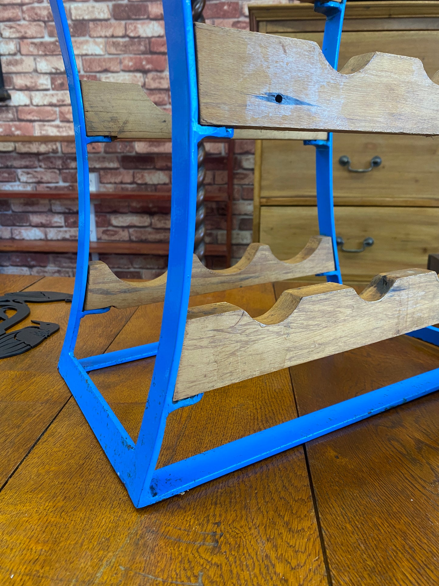 Industrial Scratch-built Wine Rack