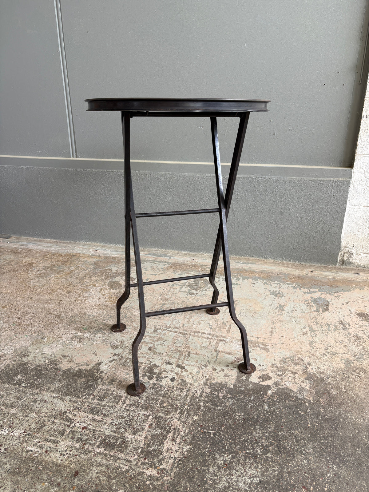 Industrial Steel Side Table