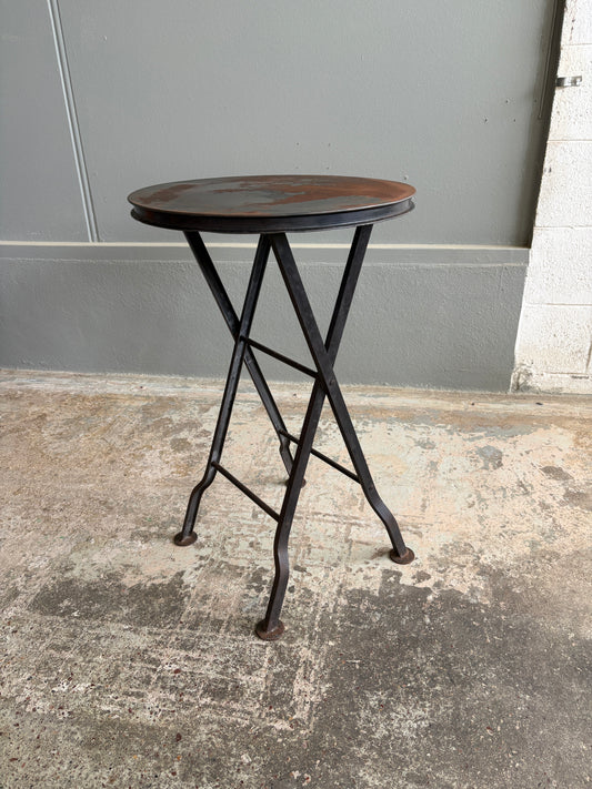 Industrial Steel Side Table