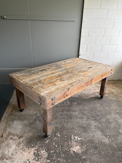 Industrial Style Reclaimed Dining Table