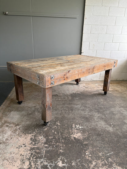 Industrial Style Reclaimed Dining Table