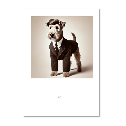 JFK - Vintage Dogs Art Print