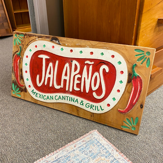 Jalapenos Mexican Cantina Restaurant Sign