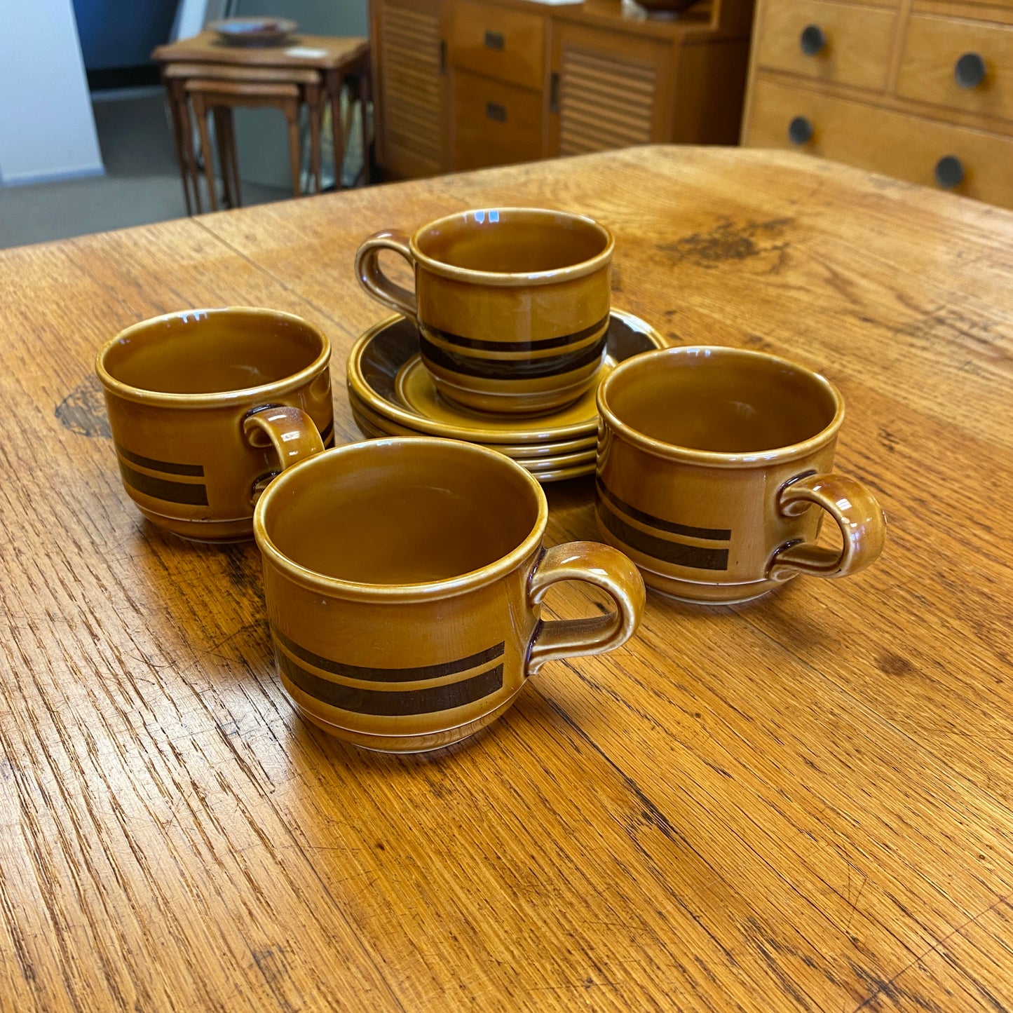 Kilncraft Retro Cup & Saucers