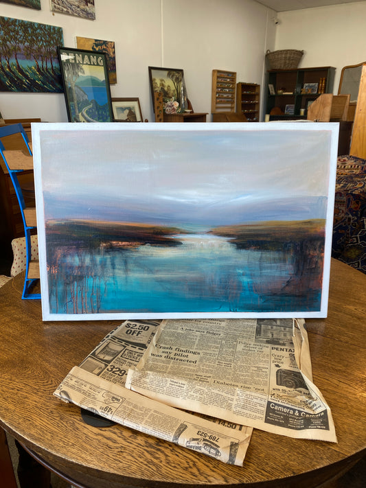 'Landscape' - Acrylic on Canvas by Unknown