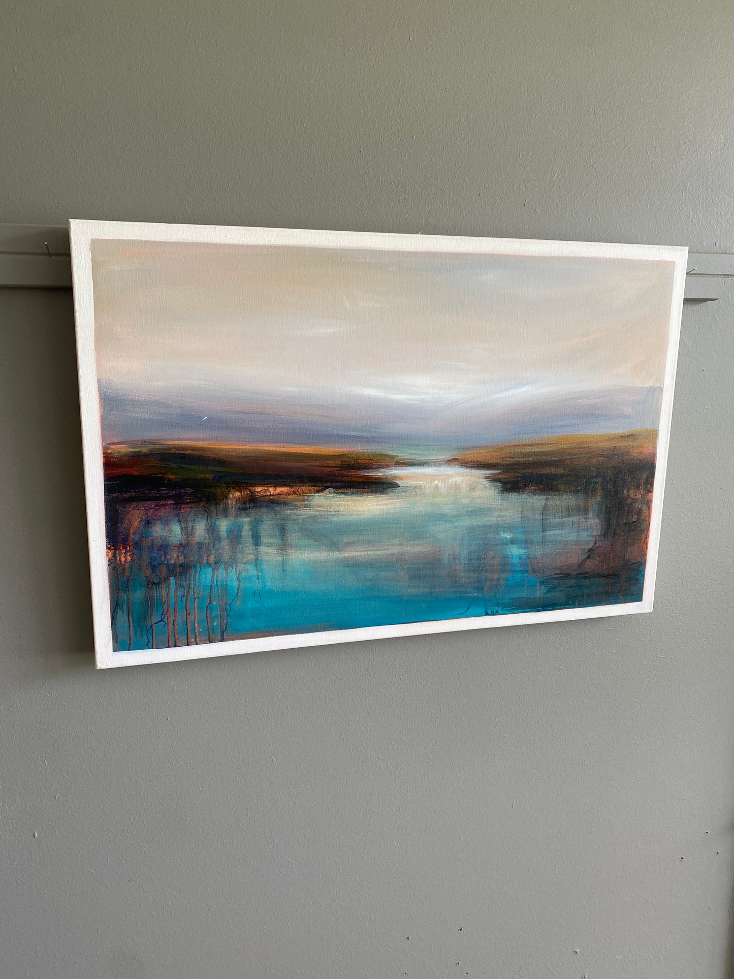 'Landscape' - Acrylic on Canvas by Unknown