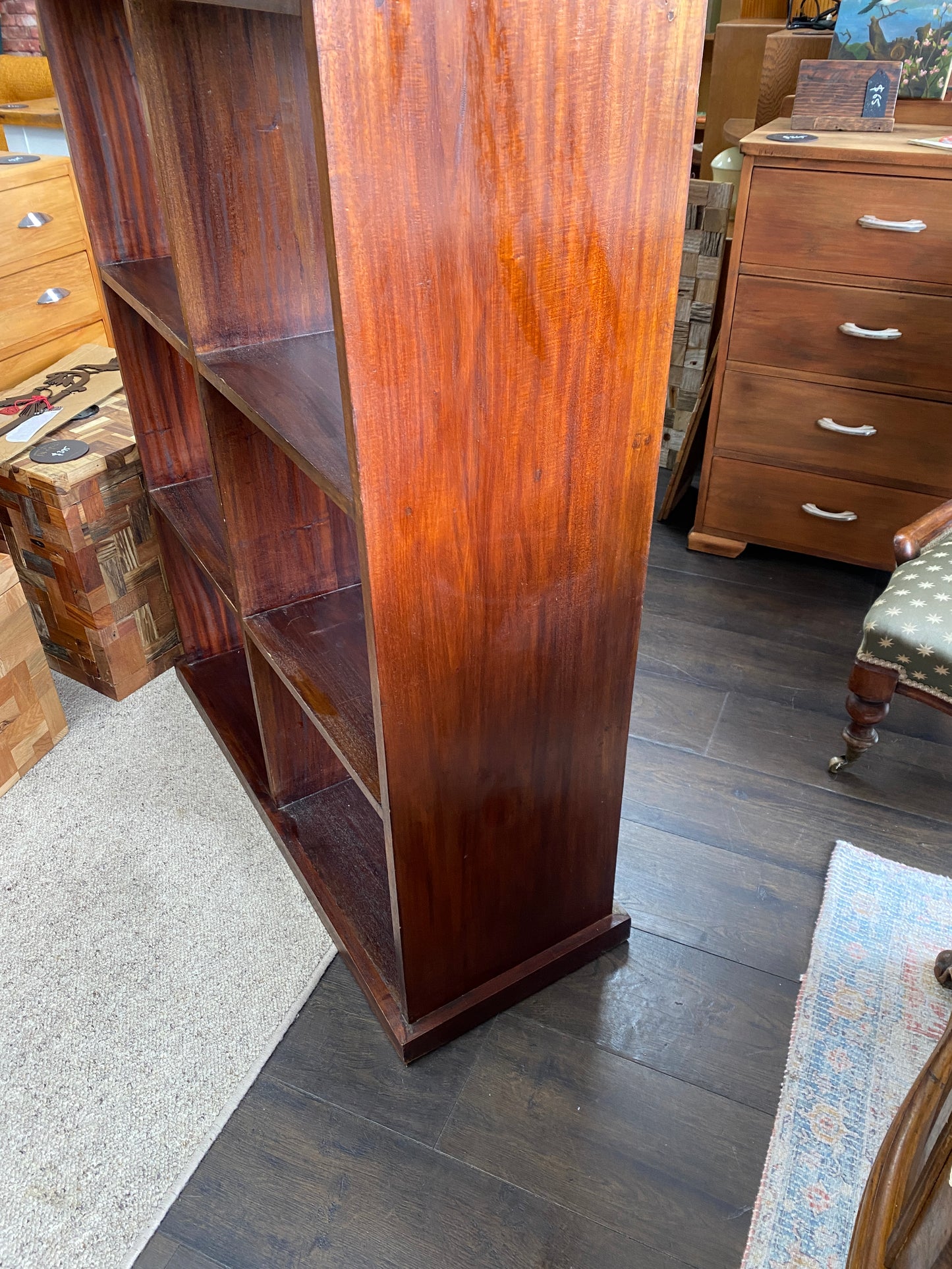 Large Solid Teak Bookcase