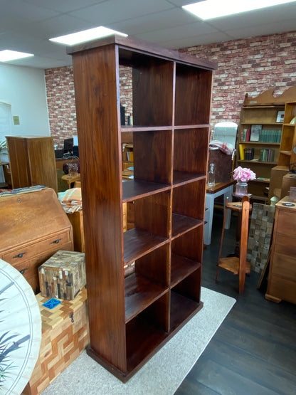Large Solid Teak Bookcase