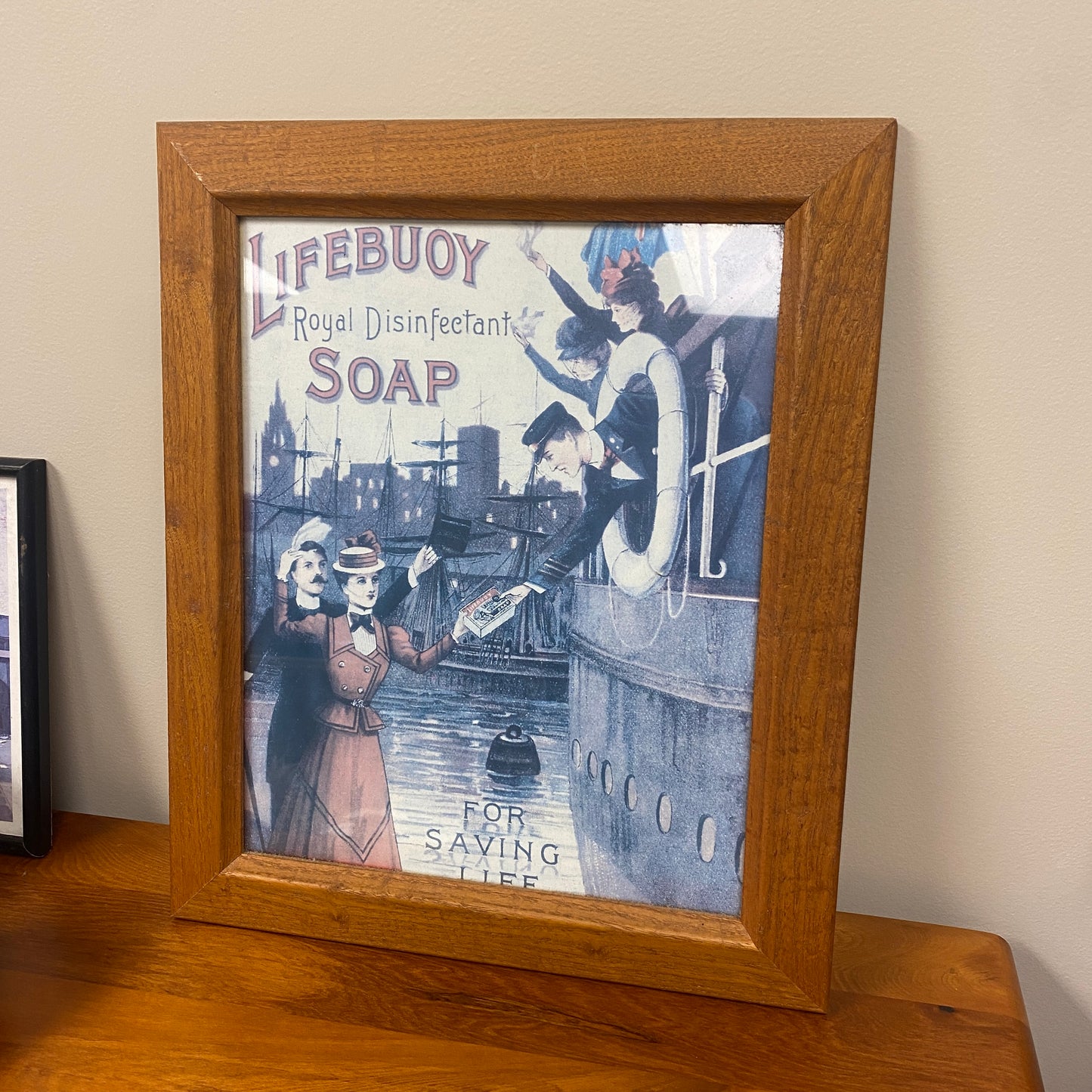 Lifebuoy Soap Vintage Framed Print