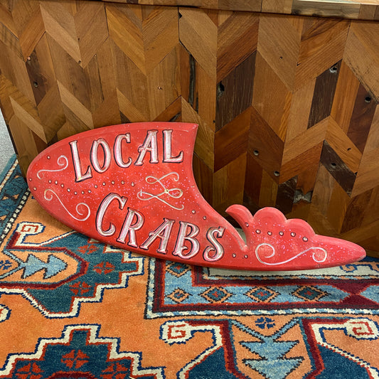 Local Crabs Restaurant Sign