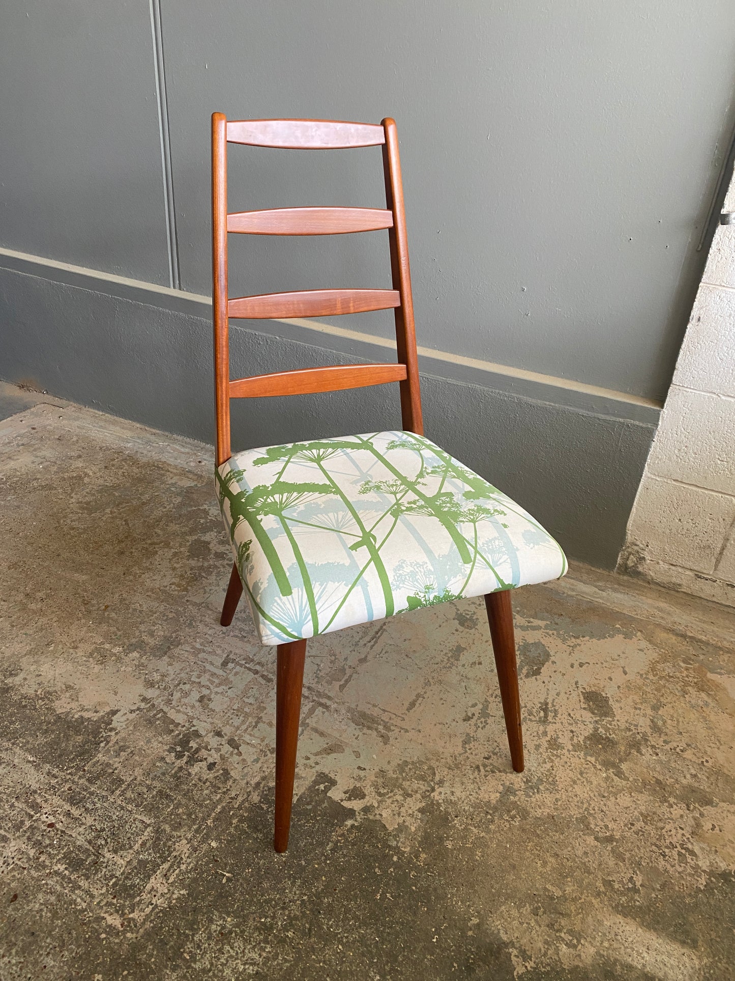 MCM Ladder back Dining Chair in Teak