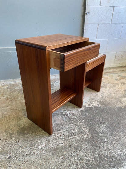 MCM Teak Telephone Table/Hall Seat
