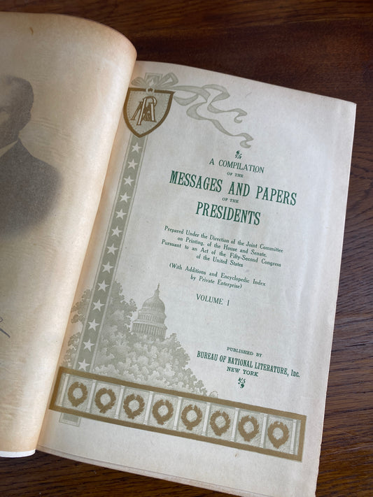 Messages And Papers Of The Presidents Volume VIII Leather Bound Hardback 1897