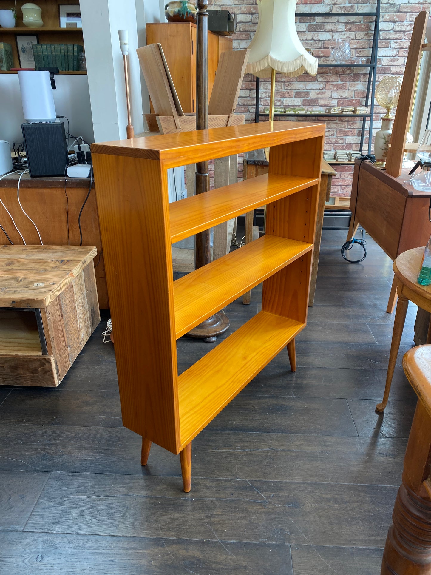 Mid-Century Pine Bookcase