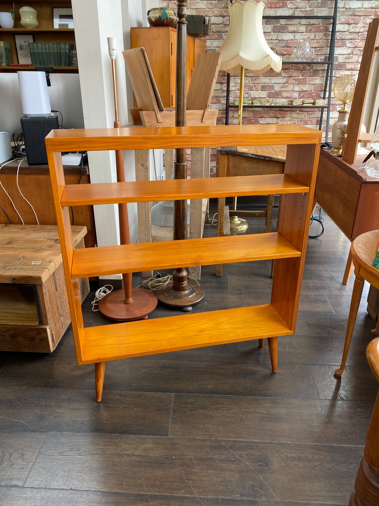 Mid-Century Pine Bookcase