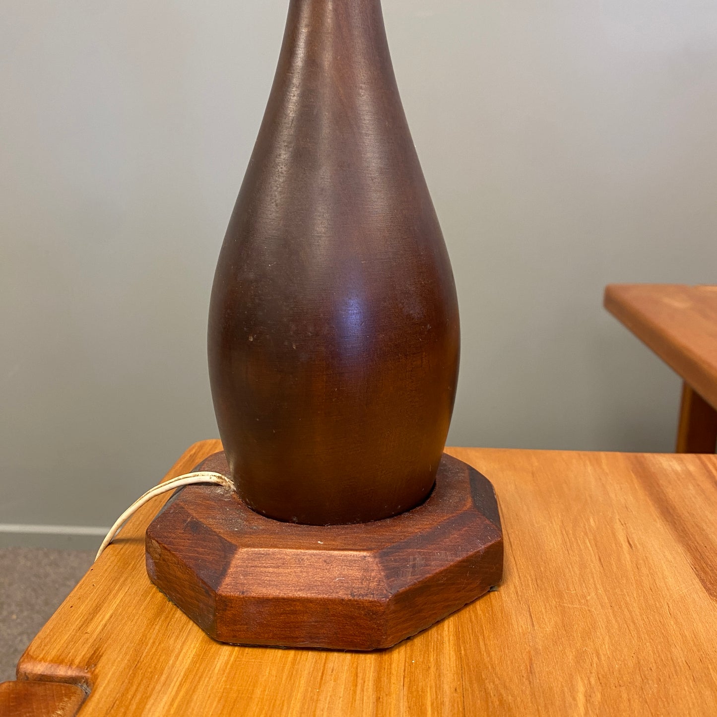 Mid-century Mahogany Table Lamp