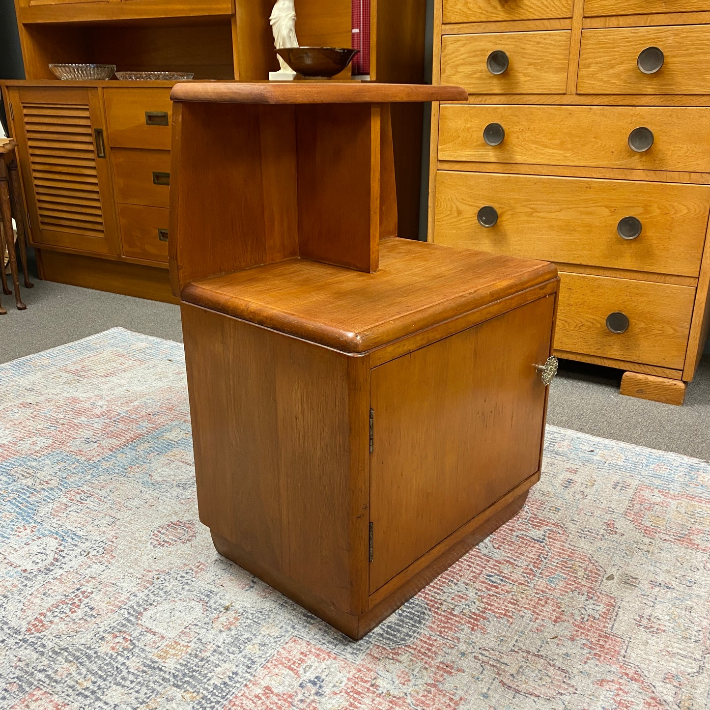 Mid-century Rimu Bedside Table