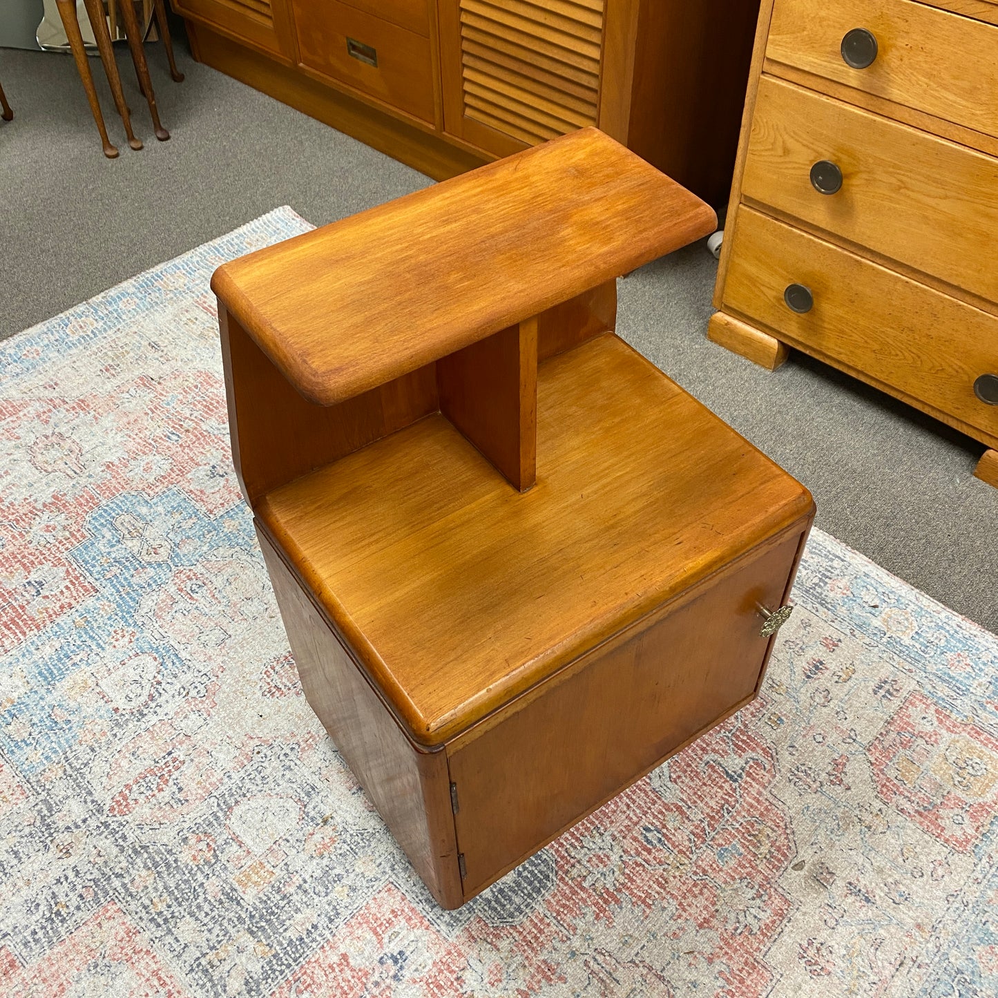 Mid-century Rimu Bedside Table