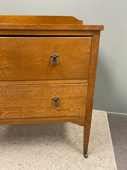 Mid-century Solid Oak Dresser