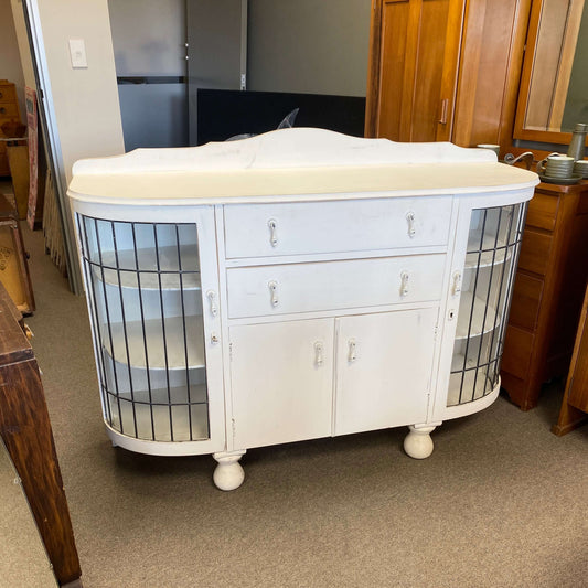 Mid-century Upcycled Shabby Chic Led light Cabinet