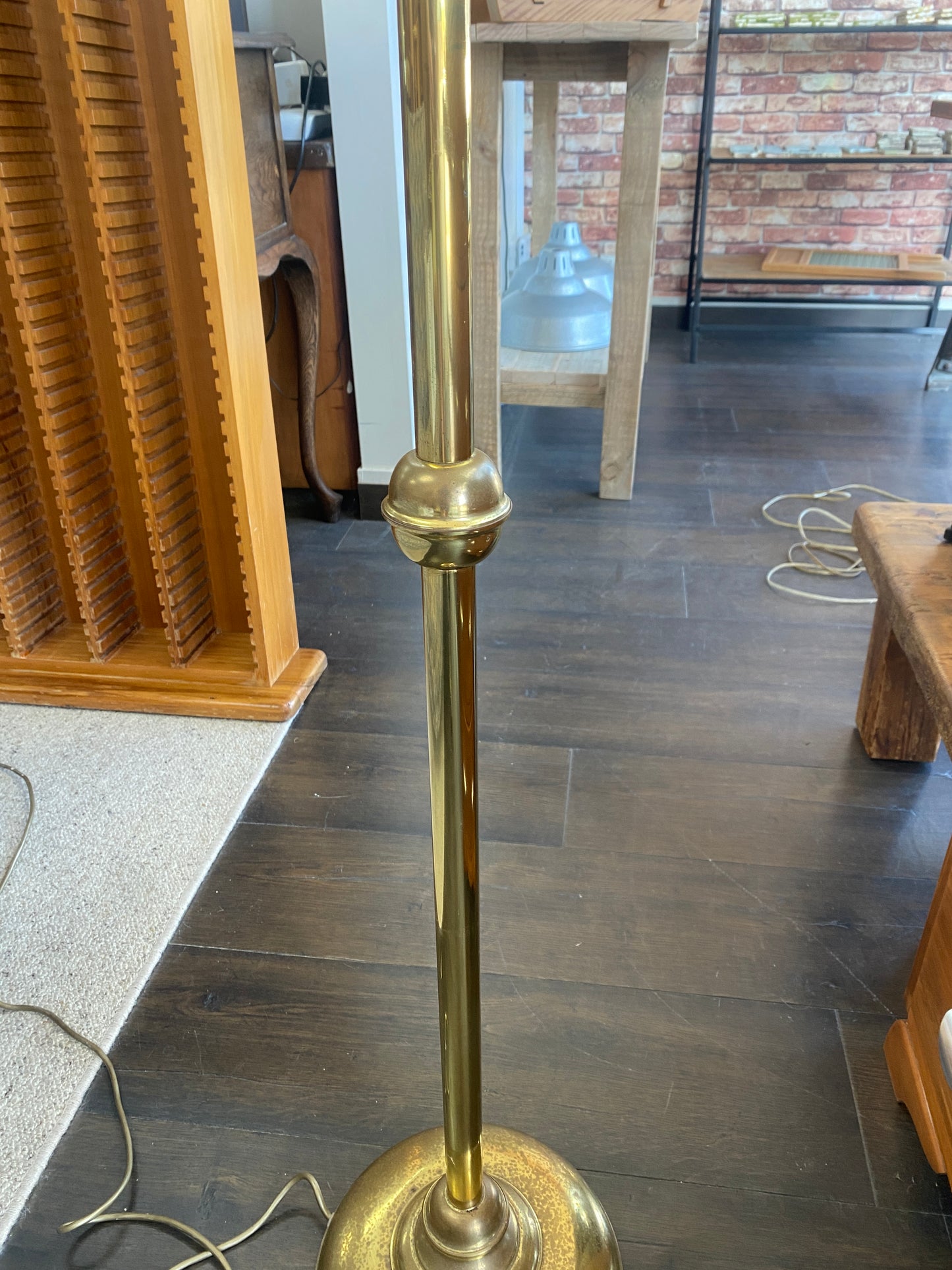 Mid-century 'Academy Lighting' Brass Floor Lamp #1