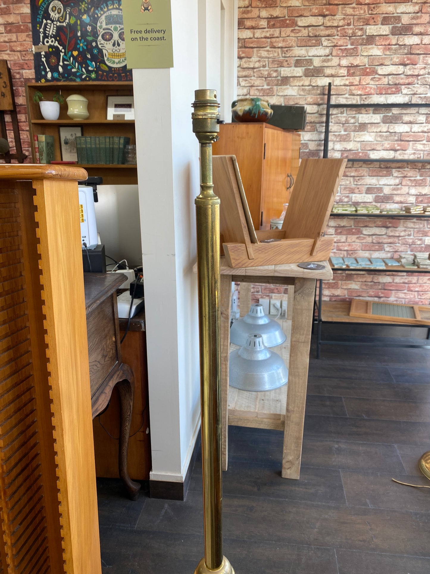 Mid-century 'Academy Lighting' Brass Floor Lamp #2