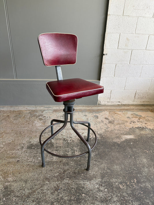 Mid Century Charles Judd Industrial Swivel Chair