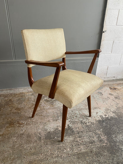 Mid Century Mahogany Jon Jansen Style Carver Chair