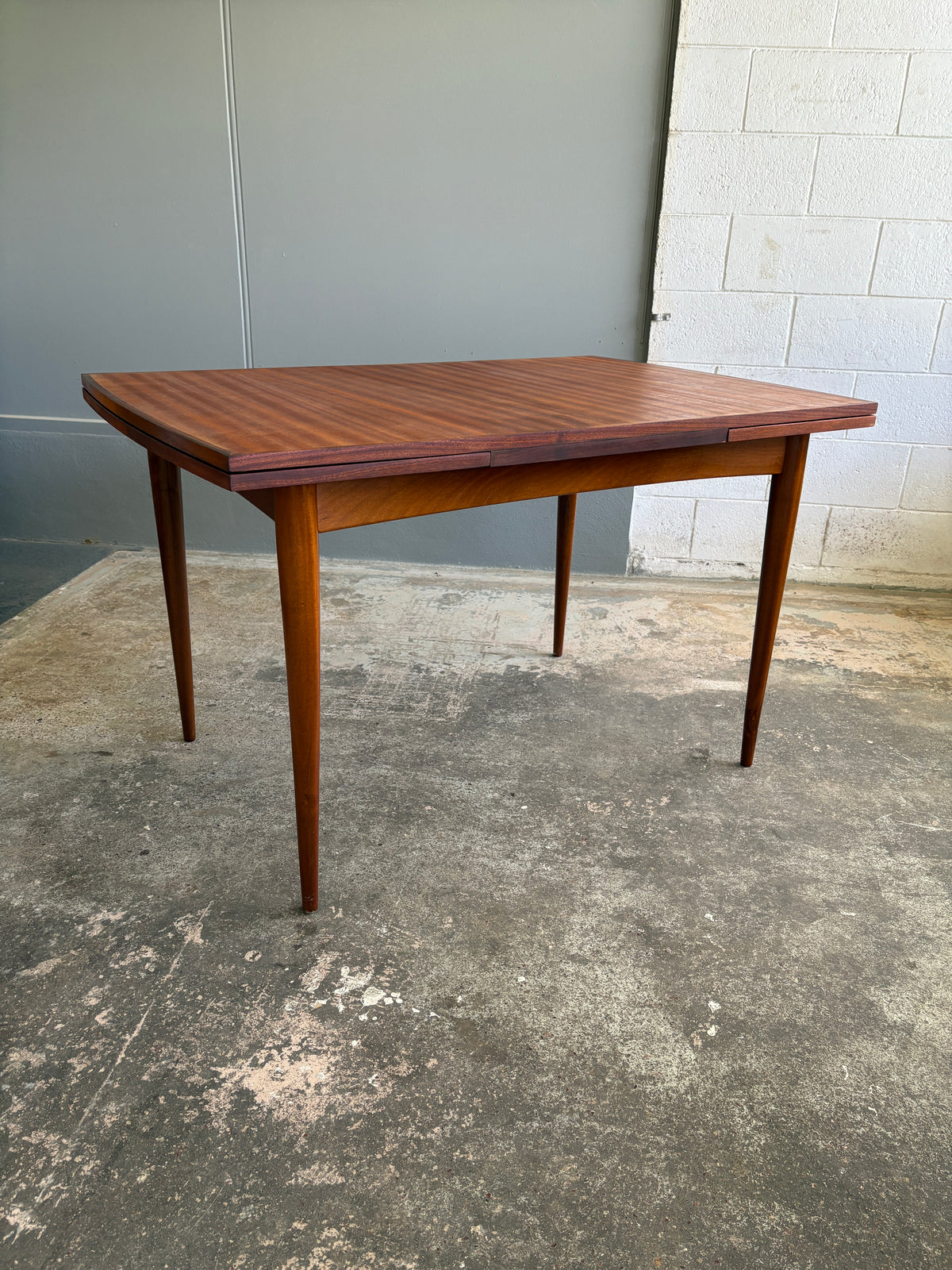Mid Century Modern Danish Style Teak Extendable Dining Table
