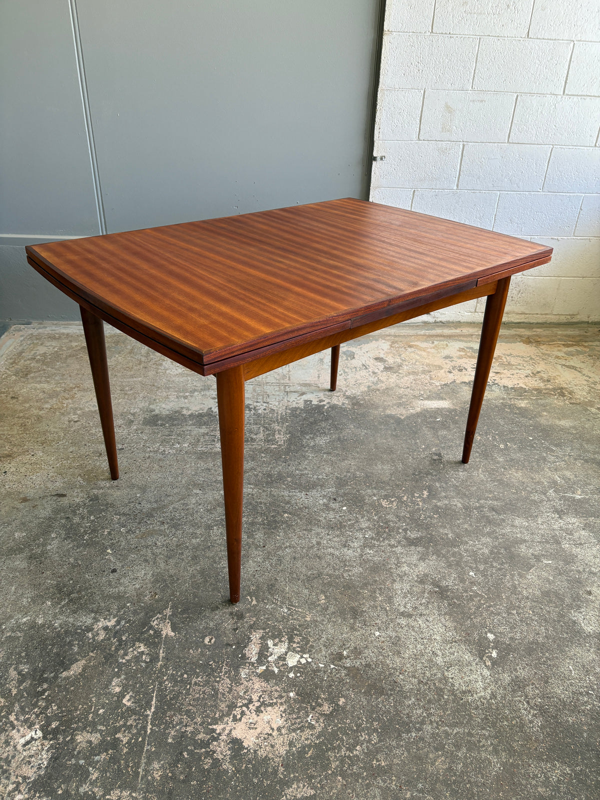 Mid Century Modern Danish Style Teak Extendable Dining Table