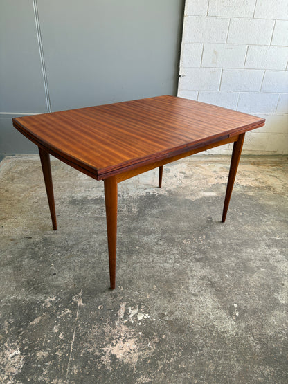 Mid Century Modern Danish Style Teak Extendable Dining Table